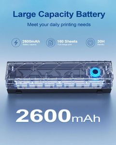 Jiuyin A4 Thermal Printer 203DPI 216mm 2600mAh Battery for 1-Year Warranty in Stock Office Home Use Provide SDK - Product Image 4