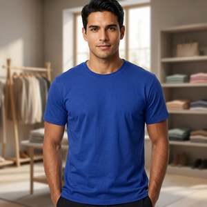 Camiseta de Hombre Extra Grande de Alta Calidad 100% Suave, con Logotipo Personalizado, Estilo Urbano, Fabricante Mayorista OEM - Product Image 1
