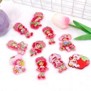 En gros, acryliques à dos plat avec motifs <span class=keywords><strong>de</strong></span> Pâques, infirmières, dessins animés, personnages <span class=keywords><strong>de</strong></span> Strawberry Shortcake et anime, pour la fabrication <span class=keywords><strong>de</strong></span> porte-badges et <span class=keywords><strong>de</strong></span> stylos - Product Image 3