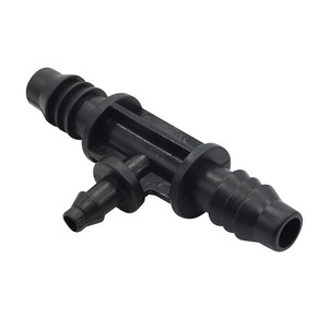 Connecteur en T à 8/12 branches pour système d'irrigation goutte à goutte Xiuning Horticulture, adaptateur de raccord de tuyau en PP noir - Product Image 4