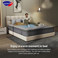 Kasur Matras Latex Terkompresi Grosir Pabrik untuk Hotel dalam Kotak Ukuran Single, King, Queen, Kasur Busa Memori Gel Pocket Spring