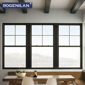 ROGENILAN Fenêtres modernes ultra-étroites en aluminium et verre, à simple battant, double vitrage trempé, résistantes aux ouragans - Product Image 3