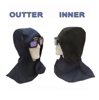 Cagoule respirante capuche ignifuge cou épaule drapé doublure Protection de la tête soudeurs soudage capot FR casque doublure