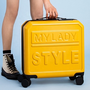 Hot your logo customize 3D matt anti-scratch small cabin size carry on suitcase bag luggage