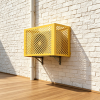 Grille de sortie d'air en alliage d'aluminium pour ventilation, boîte de plénum de sortie d'air pour maintenance CVC