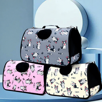 Sac à dos de luxe grande capacité pour animaux de compagnie en tissu Oxford, sac de transport pour chat, bandoulière, pliable, respirant, pour petits animaux, pour les sorties