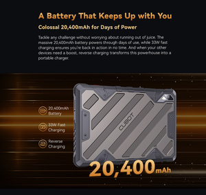 Cubot Tab Kingkong <span class=keywords><strong>2</strong></span> <span class=keywords><strong>Tablet</strong></span> PC robusto 20400mAh 10,95 polegadas 2K FHD Display 8 + 256GB G99 <span class=keywords><strong>Android</strong></span> 14 <span class=keywords><strong>Dual</strong></span> 4G 64MP Câmera Cubot Pad - Product Image 6