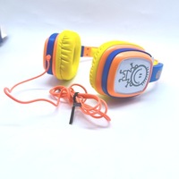 Headphone Anak Murah Warna-warni OEM untuk Sekolah, Headset Anak dengan Mikrofon dan Jack 3.5mm, Promo Hot Sale