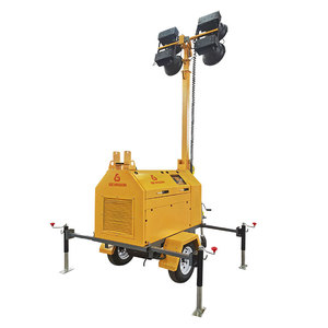 Tour d'<span class=keywords><strong>éclairage</strong></span> mobile premium 9M avec générateur diesel portable – Solution d'<span class=keywords><strong>éclairage</strong></span> pour travaux nocturnes en extérieur - Product Image 4