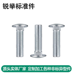 Vis à tête cylindrique Ruiju M5 M6 M8 M10 en acier au carbone zingué, entièrement filetées, pour l'industrie de la construction - Product Image 4