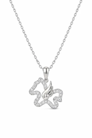 Collier pendentif étoile ouverte en or jaune 18 carats avec diamant de laboratoire rond pour femme, bijou raffiné, cadeau