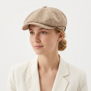Nouveau <span class=keywords><strong>Béret</strong></span> Gatsby Unisexe pour <span class=keywords><strong>Garçon</strong></span>, Couleur Unie, Respirant, en Polyester et Coton, Style Artiste Français, pour Plage, Sports, Fêtes et Tenues Décontractées - Product Image 1