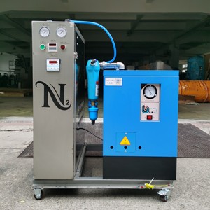 Klein-schaal mobiele stikstofgenerator, hoogwaardige 99,9% zuiver gas, stikstofproductiemodule voor voedselconservering en verpakking - Product Image 3