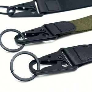 Custom logo Printed Sublimation Climbing Buckle Strap Wrist <b>Polyester</b> Keychain <b>Lanyard</b> Short KeyChain <b>Lanyards</b> - Product Image 2