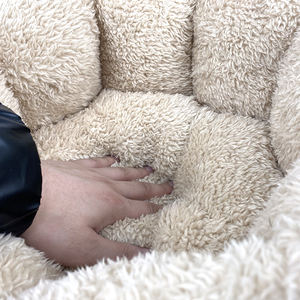 YangyangPet Creative Blüten blätter Form Kinder bett Super Soft <span class=keywords><strong>Sherpa</strong></span> Comfort Warmes Katzen bett für Katzen - Product Image 5