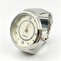 Jam Tangan Cincin Vintage Punk Y2K dengan Dial Angka Romawi, Tali Elastis Stainless Steel, Quartz, Lapisan Emas, Rose Gold, dan Perak