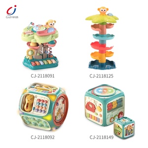 Chengji <span class=keywords><strong>balle</strong></span> <span class=keywords><strong>spirale</strong></span> tour jouet éducatif montessori bricolage marbre piste de course boule roulante goutte et rouleau tour tourbillonnante pour bébé - Product Image 5