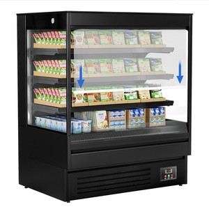 Vitrine réfrigérée commerciale verticale de 4 pieds avec rideau d'air pour présentation ouverte - Product Image 3