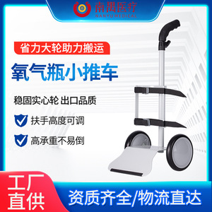 Hospital Oxygen Cylinder <b>Cart</b> 4 Castor Hand Push Durable Transport <b>Tool</b> Trolley Light-duty Utility Vehicle - Product Image 4