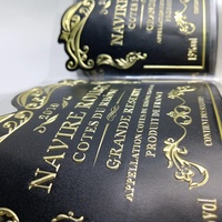 Concepteur et producteur d'étiquettes en métal, résistant à l'eau et à l'huile, utilisation permanente de marques, étiquettes de vin rouge avec garantie de qualité