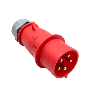 ปลั๊กไฟฟ้ากันน้ำกลางแจ้ง 32A IP66 400V สำหรับไซต์ก่อสร้าง ผลิตจากวัสดุ ABS - Product Image 2