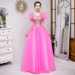Vestido <span class=keywords><strong>de</strong></span> Noche Nuevo <span class=keywords><strong>de</strong></span> Hilo Colorido <span class=keywords><strong>con</strong></span> Falda Abullonada para Examen <span class=keywords><strong>de</strong></span> Canto, Vestido Vocal para Presentadora, <span class=keywords><strong>Disfraz</strong></span> <span class=keywords><strong>de</strong></span> Actuación para Niña - Product Image 3