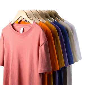 T-shirt en tricot pour homme de haute qualité 100% coton uni à col roulé formel à manches courtes coupe classique - Product Image 1