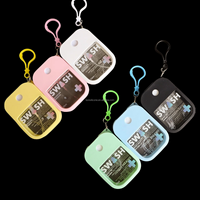 Désinfectant pour les mains de poche rechargeable 35 ml, 70 % d'alcool désinfectant, avec étui et crochet