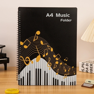 Wholesale Custom Printed <b>A4</b> Coil‑Bound Music <b>Folder</b> Waterproof Sheet Music Organizer For Music School Musician Supplies - Product Image 2