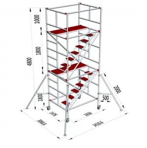 China Factory Supply Professional Mobile Aluminum Floor Type Scaffold Tower with CE Certificate for Sales