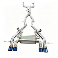 Système d'échappement Catback à soupapes haute performance en acier inoxydable bleu brûlé de 1,5 mm d'épaisseur pour G80 G82 M3 M4 S58 3.0T