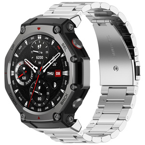 Pulsera Ajustable de Metal con Correa de Acero Inoxidable, Accesorio de Repuesto para Reloj Inteligente <span class=keywords><strong>Amazfit</strong></span> <span class=keywords><strong>T</strong></span>-<span class=keywords><strong>Rex</strong></span> 3 - Product Image 4