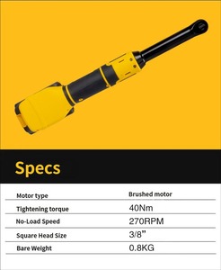 Llave de Trinquete Eléctrica Inalámbrica de 21V y 3/8'', Llave de Trinquete Angular Inalámbrica de Iones de Litio, 675nm de Torque Máximo, Batería de 2000mAh, Reparación de Automóviles - Product Image 5