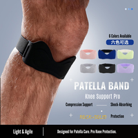 Penyangga Lutut Olahraga Adjustable Grosir, Bahan Neoprena Bernapas, untuk Mendukung Tendon Patela saat Berlari dan Melompat