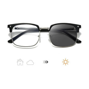 Vente en gros de lunettes photochromiques anti-lumière bleue, montures de lunettes optiques en métal de haute qualité, lunettes d'ordinateur unisexes - Product Image 2