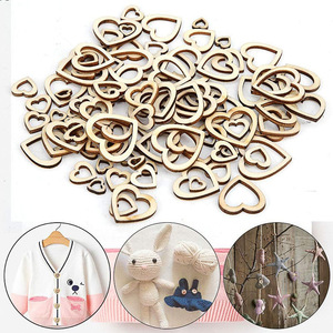 10-30Mm Bằng Gỗ Tùy Chỉnh Hình Trái Tim Thân Thiện Với Môi Chưa Hoàn Thành Chip Cho Trang Trí Nội Thất Valentine Của Ngày Trang Trí Đám Cưới Thủ Công Mỹ Nghệ - Product Image 5