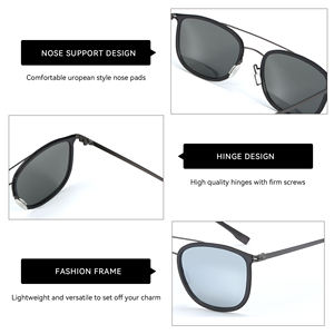 Verano Trendi Unisex deporte al aire libre gafas de sol Flexible Metal Nylon personalizado UV400 gafas polarizadas proteger los ojos rayos del sol - Product Image 3