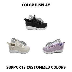 Phụ Nữ Của Thể Thao Giản Dị Giày Thể Thao Cho Mùa Thu Trọng Lượng Nhẹ Đi Bộ Phong Cách Giày Khóa Buộc Vibrator Thêm Fly Đan Phong Cách Giản Dị - Product Image 2