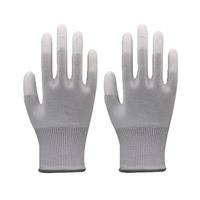 Guantes de Trabajo Personalizables con Recubrimiento de PU de Calibre 13, Antiestáticos, Resistentes a la Abrasión, Antideslizantes y Transpirables