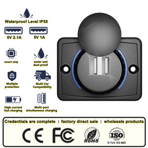 双3.1A总线座椅Usb充电端口双USB快速充电器插座汽车充电器椅子船用汽车总线座椅 - Product Image 2