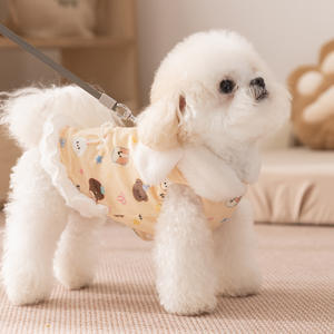 Vêtements pour chien pour l'automne et l'hiver, <span class=keywords><strong>jupe</strong></span> d'hiver épaissie et chaude en peluche, deux pieds peuvent être tirés, ours en peluche - Product Image 4