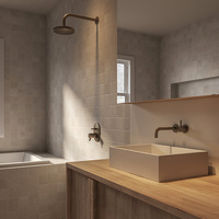 Carreaux de céramique rétro modernes 300x900mm, finition mate, antidérapants, résistants à l'usure, texture pierre, pour sols de supermarchés et salons