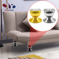 Pieds de support de table basse Jieying, accessoires de canapé, pieds de canapé en métal doré, raccords pour meubles, pieds de canapé