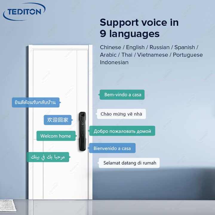 Tediton Smart Camera Door Lock - Secure & Convenient