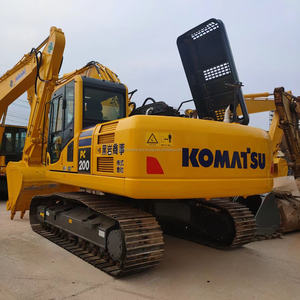 Excavadora usada PC210 PC220 adecuada para proyectos de construcción de bajo precio con motor potente Komatsu en buenas condiciones y en buen estado - Product Image 2