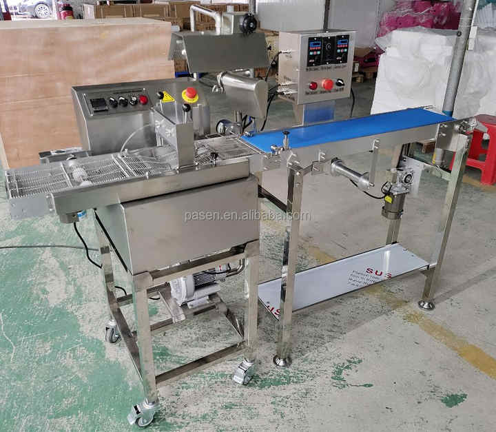 New Electric Automatic Chocolate Melting & Coating Enrobing Machine ...
