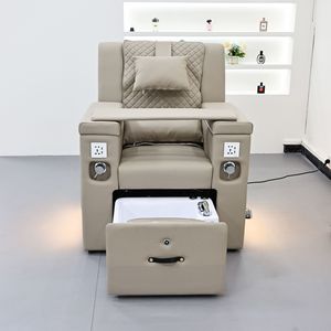 Sillón de Pedicura de Diseño Único para Salón de Belleza, Silla de Spa Eléctrica de Lujo con Masaje Reclinable, Moderna Silla de Baño para el Cuidado de los Pies con Luces - Product Image 5