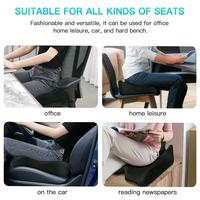 SUREWALHOME grand coussin de siège à mémoire pour chaise de bureau soulagement de la pression sciatique et coccyx soulagement de la douleur coussin de siège en mousse