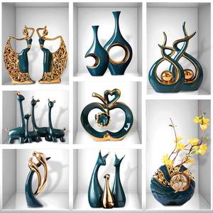 Decoración Moderna de Lujo para el Hogar, para Sala de Estar, Mueble de <span class=keywords><strong>TV</strong></span>, Vinoteca, Adornos Creativos de Cerámica - Product Image 1