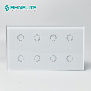 Interruptor de pared WIFI inteligente de alta calidad del Reino Unido, interruptor inteligente WIFI de 8 canales, interruptor largo con <span class=keywords><strong>chip</strong></span> Tuya - Product Image 2